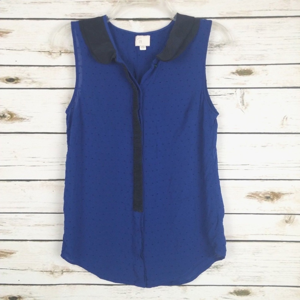 Postmark Anthropologie Louisa Dot Blouse 6